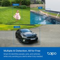 Mrežna nadzorna kamera TP-LINK C425 KIT, 2K, baterijska, solarni panel, vanjska, WiFi, pametna, noćno snimanje