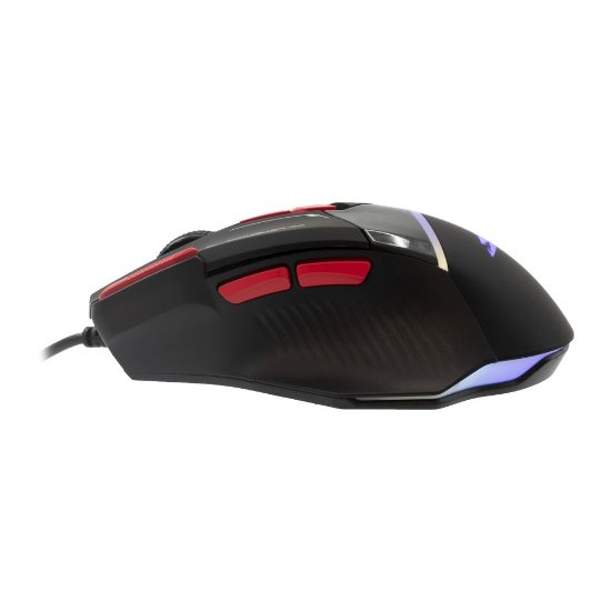 Miš BARACUDA BGM-041 Manta, RGB, optički, 12800dpi, crni