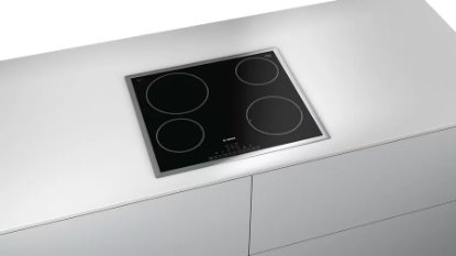 Ugradbena ploča BOSCH PKE645FP1E, električna, 60 cm, 4 polja, staklokeramika, crna