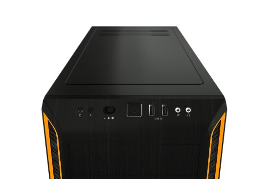 Kućište BE QUIET Pure Base 600, ATX, prozor, crno-narančasto, bez napajanja