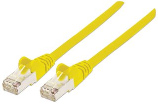 Kabel INTELLINET, patch CAT6a, S/FTP, žuti, 1.0m