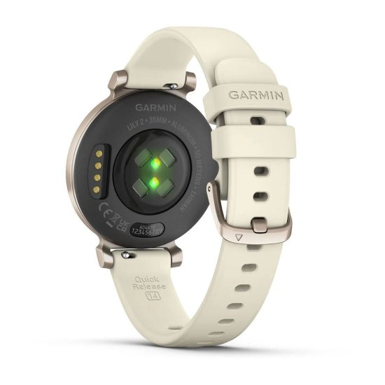 Pametni sat GARMIN Lily 2, silikonski remen, bež-zlatni