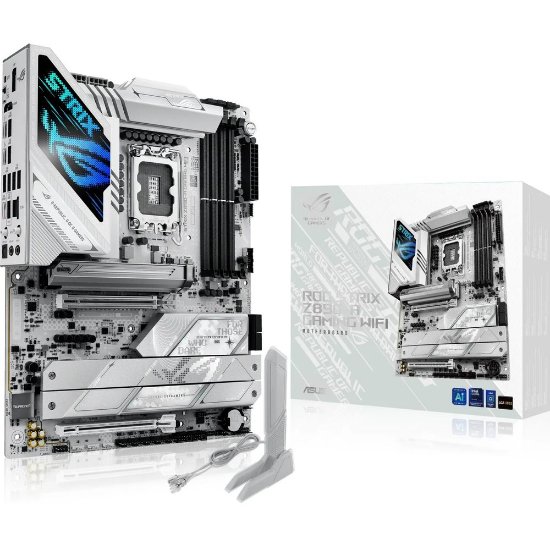 Matična ploča ASUS ROG Strix Z890-A Gaming Wi-Fi, Intel Z890, DDR5, ATX, s. 1851, bijela