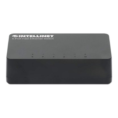 Switch INTELLINET 561723, 10/100 Mbps, 5-port, plastično kućište, kabel Cat5e 0,5m