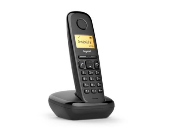 Telefon GIGASET A170, bežični, crni