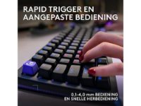 Tipkovnica LOGITECH Gaming G512 X 75, tactile switch, RGB, mehanička, US Layout, USB, crna
