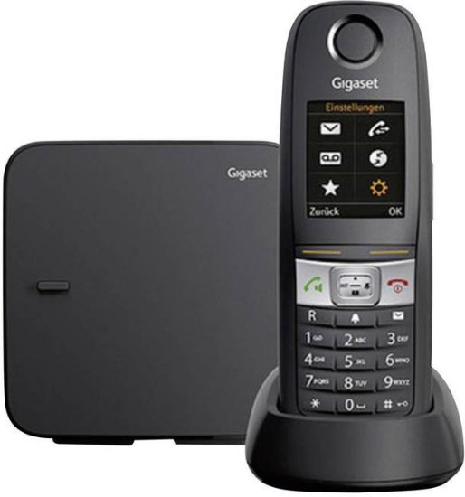 Telefon GIGASET E630, bežični, crni