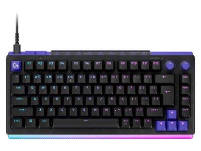 Tipkovnica LOGITECH Gaming G512 X 75, linear switch, RGB, mehanička, US Layout, USB, crna