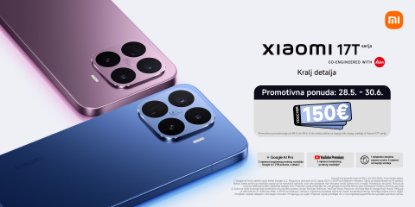 Prikažite detalje za Xiaomi 17T uz 150 € popusta!
