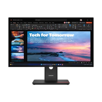 Monitor 27" LENOVO ThinkVision T27QD-40, 64AAGAT2EU, QHD, IPS, 350 cd/m2, 4 ms, 120 Hz, DisplayPort, HDMI USB-C, pivot, crni