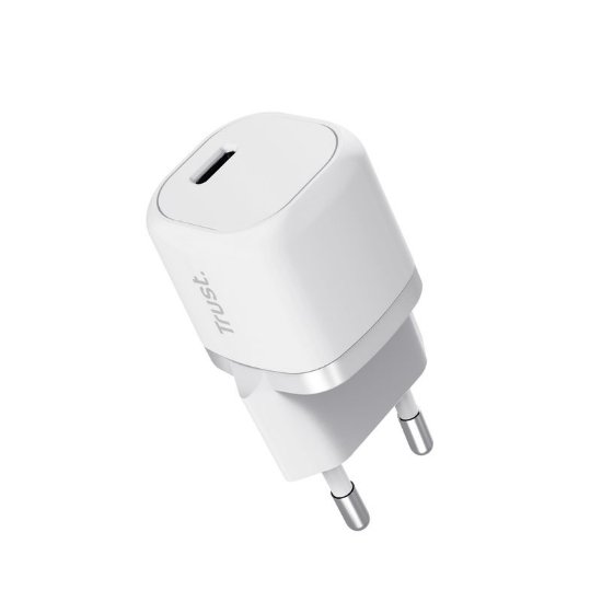 Kućni punjač TRUST Maxo, USB-C, 20W, bijeli