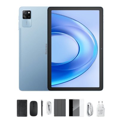 Tablet BLACKVIEW Tab 60 Pro, 10,1", 8GB, 128GB, LTE, Android 15, plavi + preklopna torbica, stylus olovka, tipkovnica, bežični miš, punjač gratis