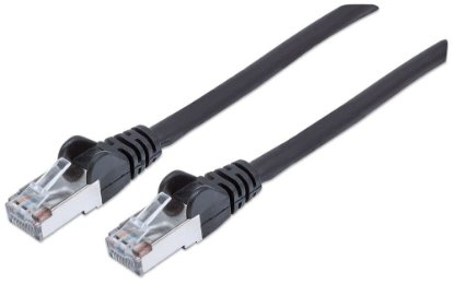 Kabel INTELLINET, patch CAT6a, S/FTP, crni, 0.25m