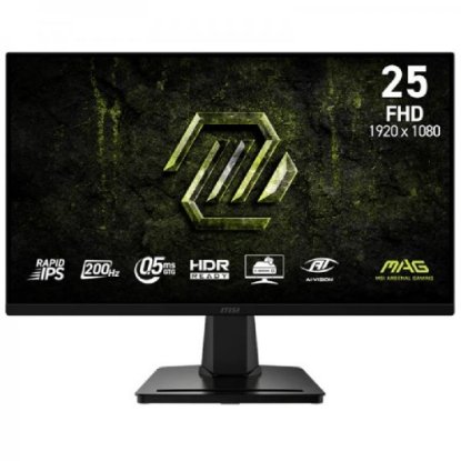 Gaming monitor 25" MSI MAG 256F E20, FHD, IPS, 200Hz, 1ms, 300cd/m2, FreeSync, crni