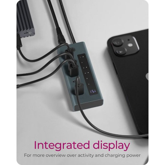 USB HUB ICY BOX IB-HUB1457-C31, USB-C na 7x USB-C 3.2 Gen 2