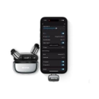 Mikrofon BOYA mini 2-02, bežični (2 TX + 1 RX + Charging Case), USB C, crni