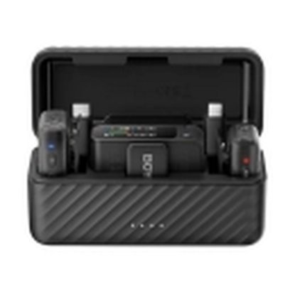 Mikrofon BOYA Boyamic 2-02, 2 odašiljača, 1 prijemnik, 3.5mm  bežični, USB C, crni