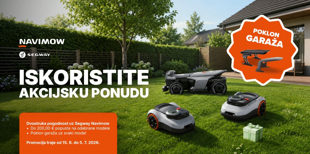 Prikažite detalje za Uz kupnju Segway kosilice primite garažu na dar!