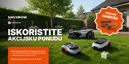 Prikažite detalje za Uz kupnju Segway kosilice primite garažu na dar!