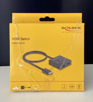 OPEN BOX - Razdjelnik DELOCK, HDMI 2-1 switch, dvosmjerni, 8K 60Hz