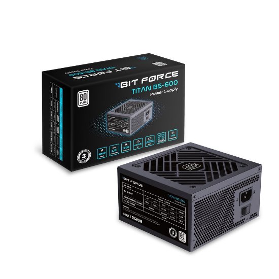 Napajanje 600W, BIT FORCE Titan BS-600, 120mm vent., 80+ Titanium, modularno