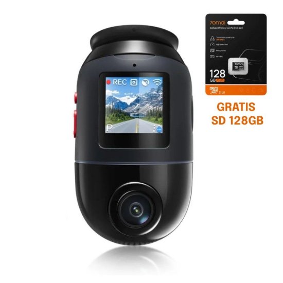 Auto kamera 70MAI Omni X800, SD kartica 128GB, 4K, crna
