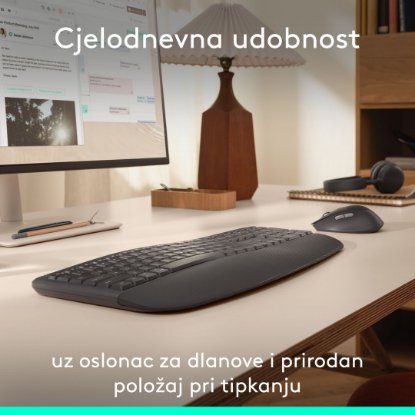 Tipkovnica + miš LOGITECH Signature Comfort Plus MK880, crni
