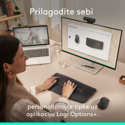 Tipkovnica + miš LOGITECH Signature Comfort Plus MK880, crni