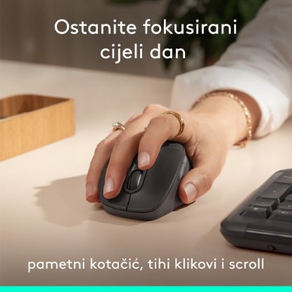 Tipkovnica + miš LOGITECH Signature Comfort Plus MK880, crni