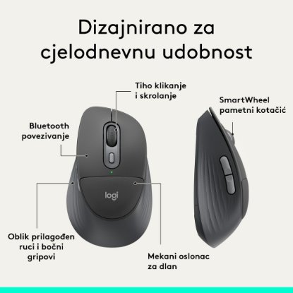 Tipkovnica + miš LOGITECH Signature Comfort Plus MK880, crni