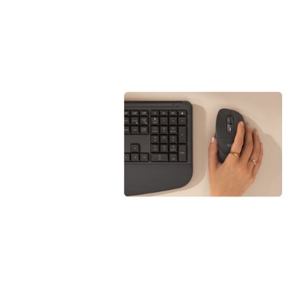 Tipkovnica + miš LOGITECH Signature Comfort Plus MK880, crni