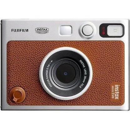 Fotoaparat FUJI FILM Instax mini EVO, analogni, automatski flash, smeđi