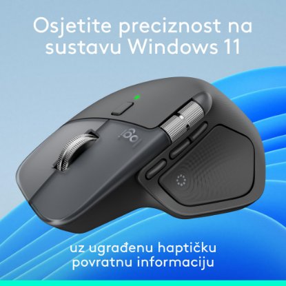 Miš LOGITECH MX Master 4, optički, bežični, BT, crni