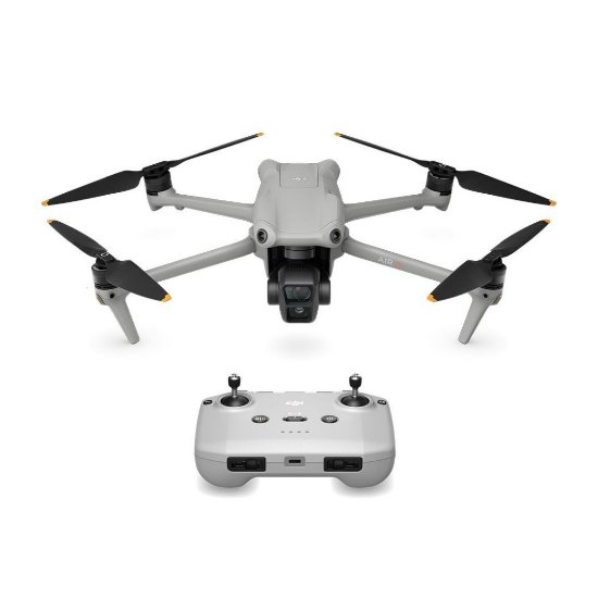 Dron DJI Air 3 Fly More Combo (DJI RC-N2), 4K UHD kamera, 3-axis gimbal, vrijeme leta do 46min, upravljanje daljinskim upravljačem, sivi