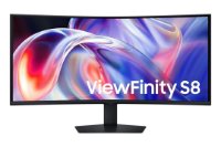 Monitor 40" SAMSUNG S85TH ViewFinity LS40H850TAUXEN, WUHD, VA, 144Hz, 4ms, 350cd/m2, zakrivljeni, crni