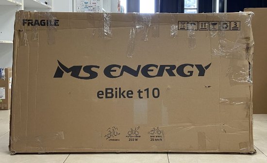 RABLJENI - Električni bicikl MS ENERGY e-bike t10, kotači 28", crno-crveni