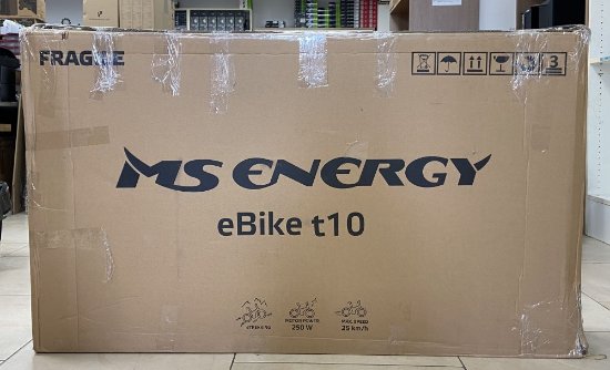 RABLJENI - Električni bicikl MS ENERGY e-bike t10, kotači 28", crno-crveni