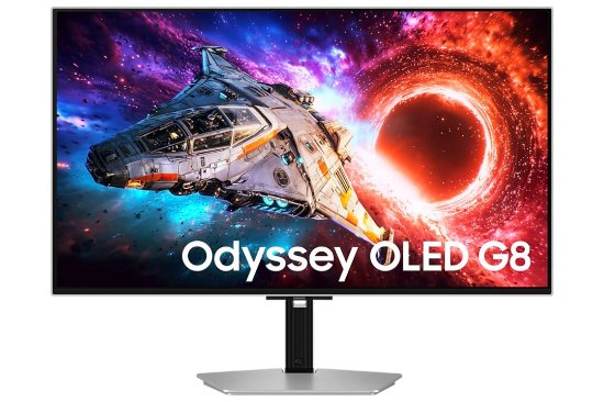 Gaming monitor 32" SAMSUNG G80SH Odyssey LS32HG800SUXE, 4K, OLED, 240Hz, 0.03ms, 300cd/m2, sivi
