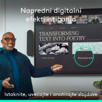 Prezenter LOGITECH Spotlight 2, laser, bežični, smeđi