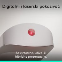 Prezenter LOGITECH Spotlight 2, laser, bežični, smeđi