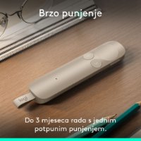 Prezenter LOGITECH Spotlight 2, laser, bežični, smeđi