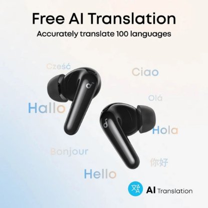 Slušalice ANKER SoundCore R60i NC, in-ear, bežične, Bluetooth, crne