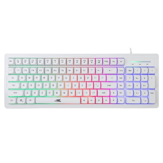 Tipkovnica + miš BARACUDA BGC-012 ORCA, LED, bijela, USB