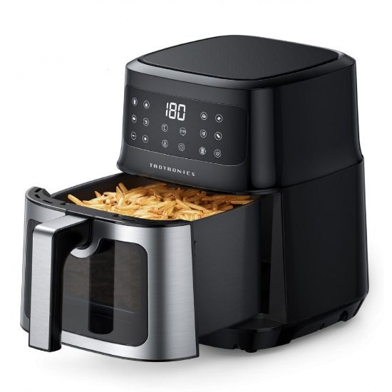 Friteza na vrući zrak TAOTRONICS TAOGA-TT-AF011, 1200 W, 5 l, crna-inox