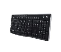 Tipkovnica LOGITECH K270, bežična, crna, Unifying receiver USB