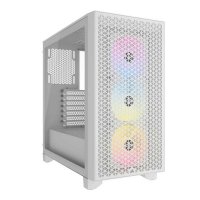Kućište CORSAIR 3000D Airflow, RGB, window, MIDI, ATX, bijelo, bez napajanja