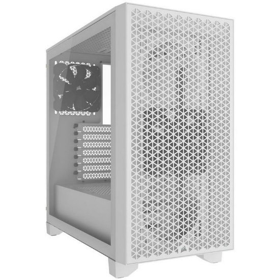 Kućište CORSAIR 3000D Airflow, window, MIDI, ATX, bijelo, bez napajanja
