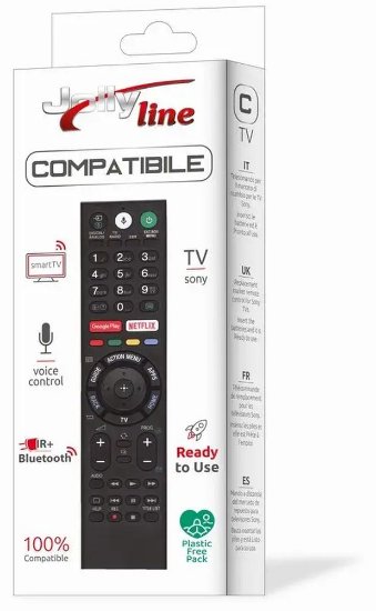 Univerzalni daljinski upravljač JOLLY LINE za Sony TV RMF-TX31, IR + BT, glasovna kontrol
