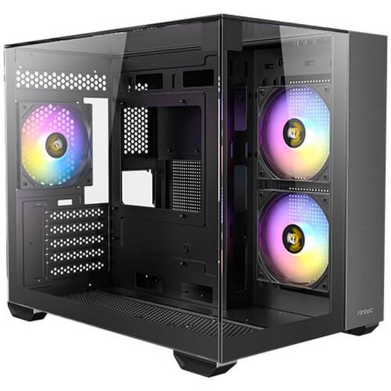 Kućište ANTEC CX600M Trio RGB, Mini, mATX, window, crno, bez napajanja