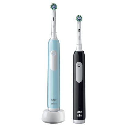 Električna četkica za zube ORAL-B Pro series 1, duopack, crna i plava